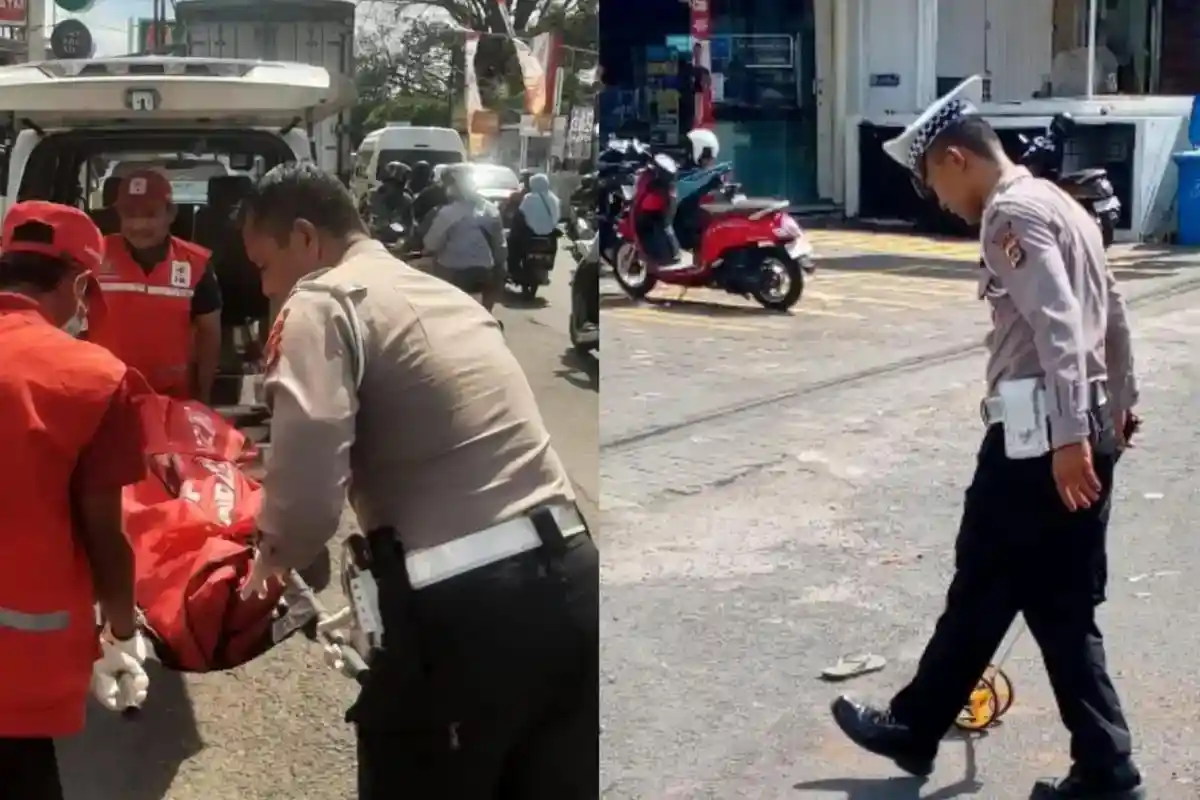 Terpeleset Pasir saat Nyeberang, Wanita Pemotor Tewas Terlindas Truk Tronton