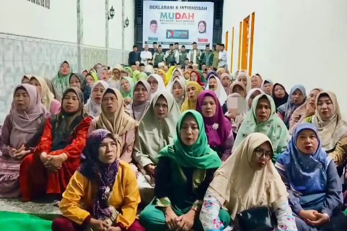 Deklarasi Dukungan N1 Gempol untuk Gus Mujib-Ning Wardah di Pilkada Pasuruan