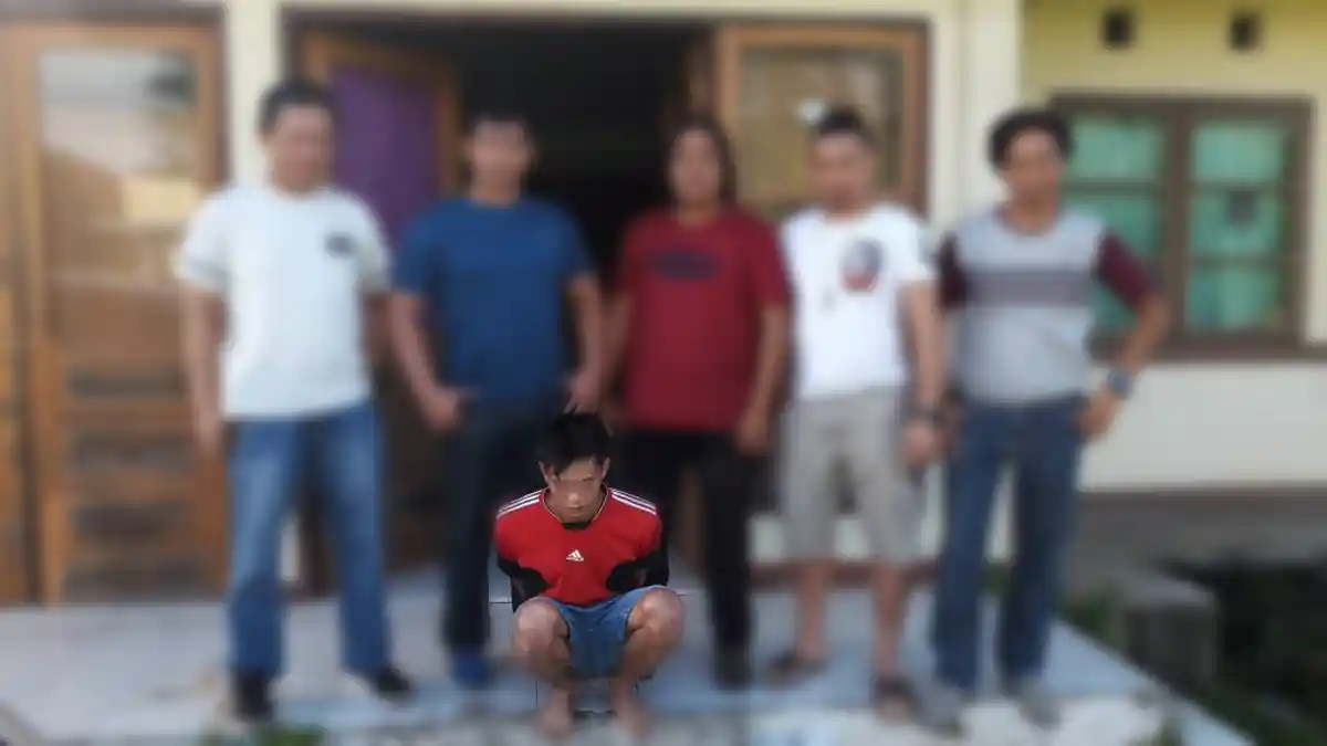 Resmob Polres Minahasa Tangkap Tersangka Penikaman Warga Tuutu Tondano