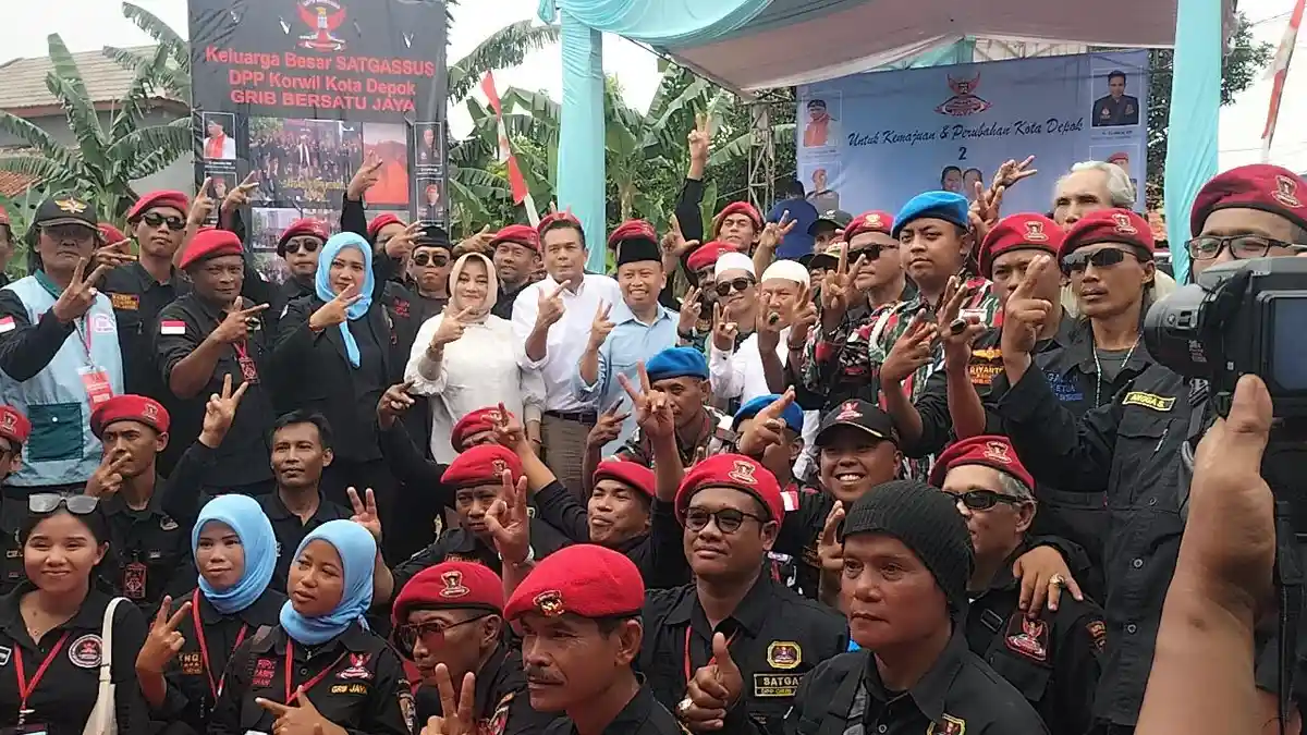 Pasukan Khusus Hercules Totalitas Dukung Supian Suri-Chandra, Siap Menangkan Pilkada Depok