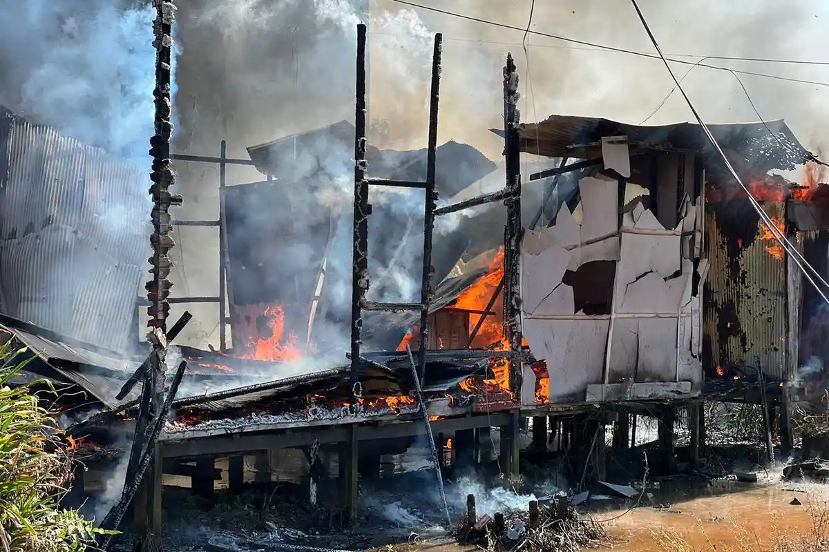 Kebakaran di Kutim, Rumah Petani di Sangatta Ludes Diduga karena Korsleting Listrik