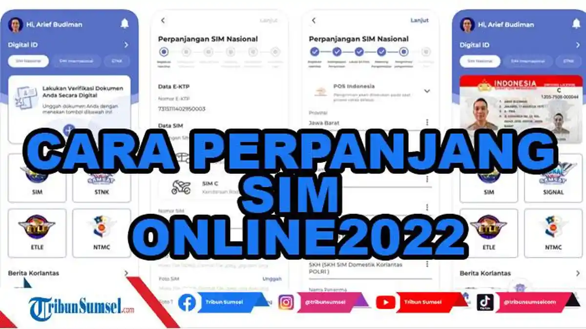 Cara Perpanjang SIM Online Terbaru 2022 di Aplikasi Digital Korlantas Polri HP Android/IOS
