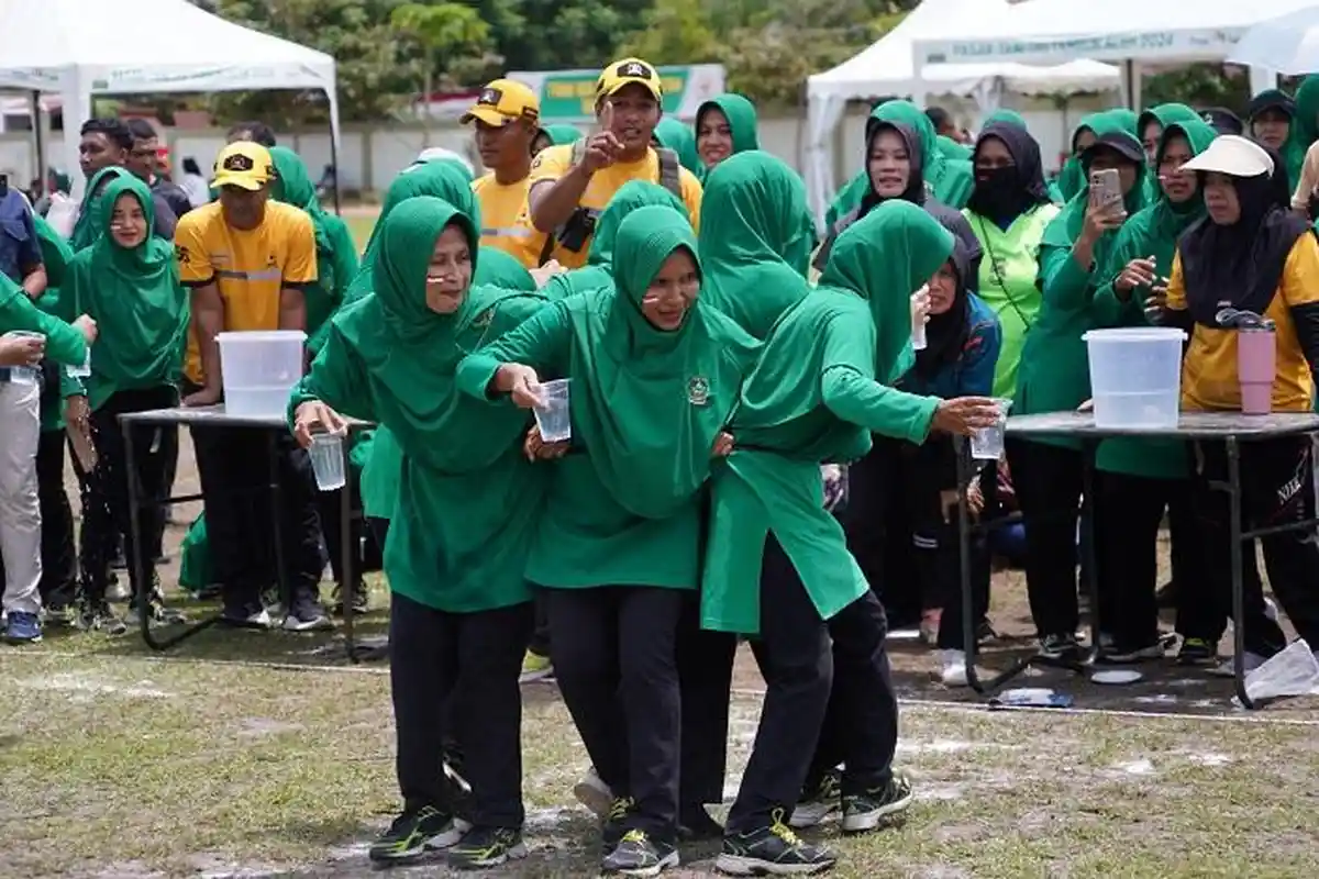Aneka Lomba Warnai Perayaan HUT Ke-80 RI ala Persit KCK Iskandar Muda