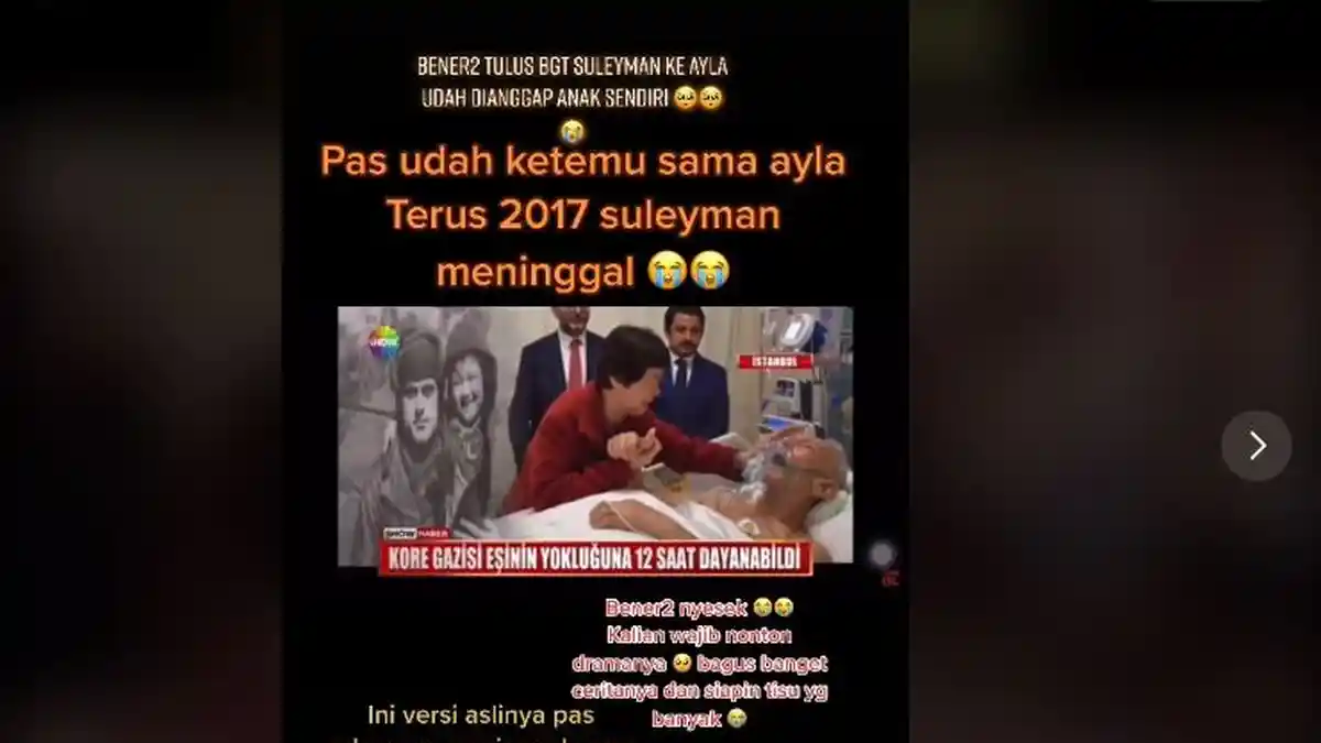 Momen Haru Pertemuan Terakhir Ayla Menjenguk Suleyman Sebelum Meninggal pada 2017