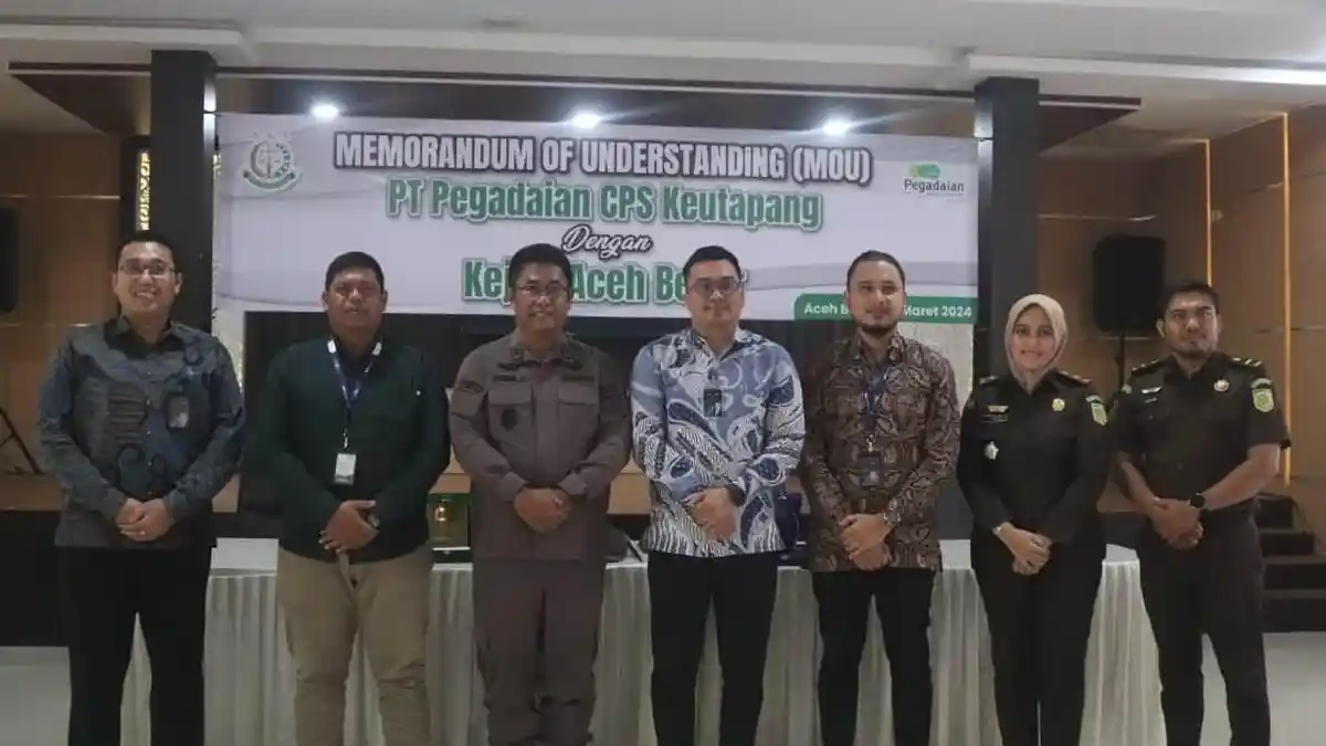 PT Pegadaian CPS Keutapang Teken MoU di Bidang Datun dengan Kejari Aceh Besar