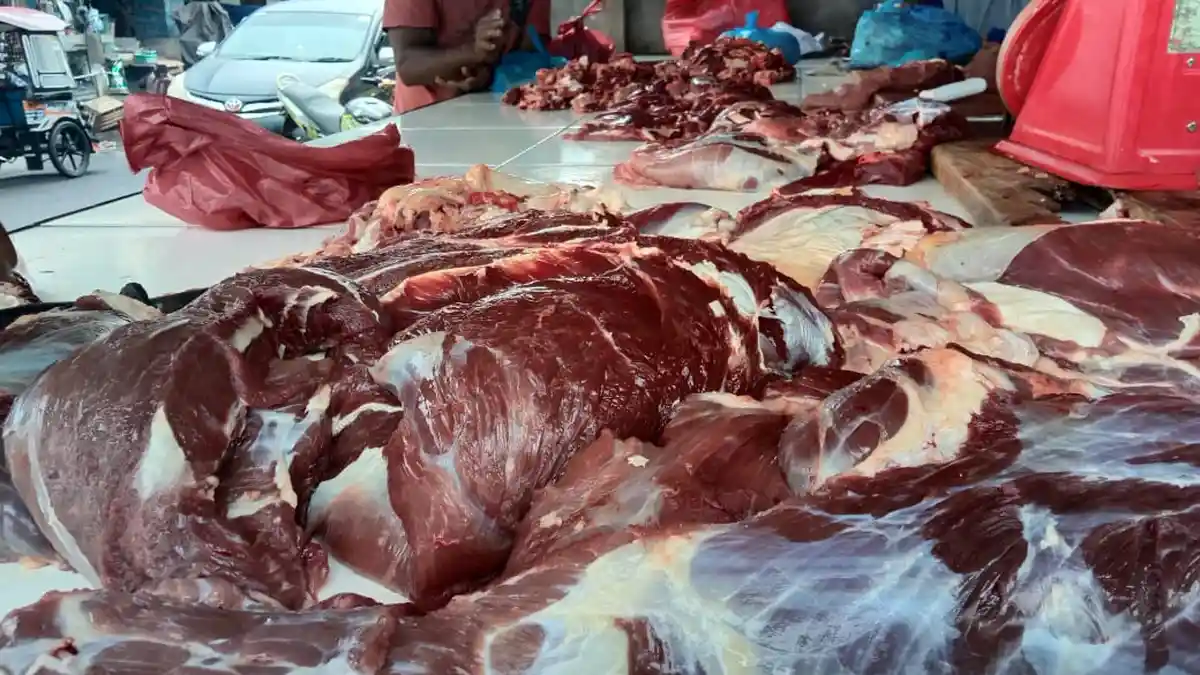 Sehari Jelang Ramadan Harga Daging Sapi di Kota Tobelo Halmahera Utara Naik