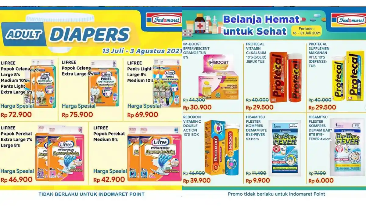 PROMO Indomaret 21 – 31 Juli 2021, Beli 2 Sosro Gratis 1, IMBOOST Rp 30.900, Susu Harga Hemat