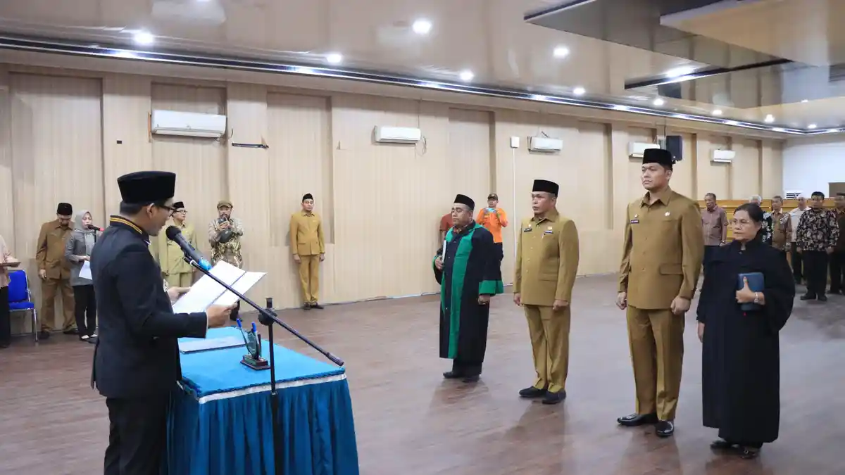 Pemko Binjai Lantik 2 Pejabat Eselon III, Berikut Nama dan Jabatannya