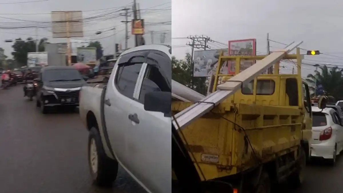 Sejak Dipasang Lampu Merah Simpang Empat Tegal Binangun Sering Macet, Percuma Kalau Polisi Nggak Ada