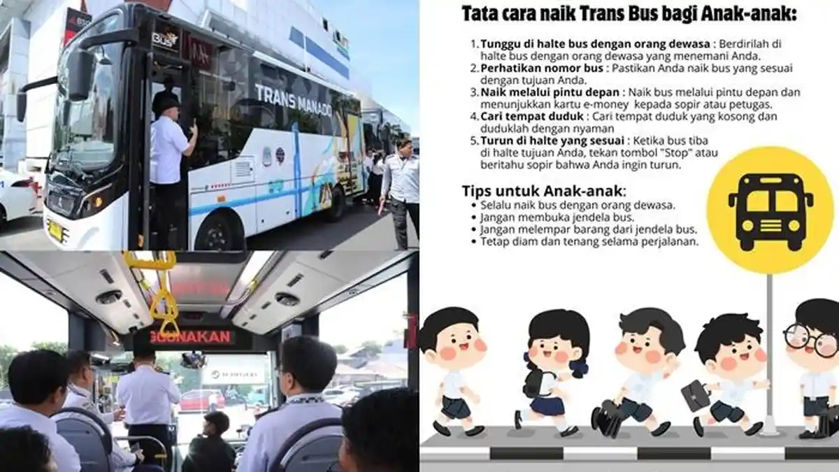 Wajib Tahu, Ini Panduan Lengkap Cara Naik Trans Bus BTS Manado untuk Anak-anak