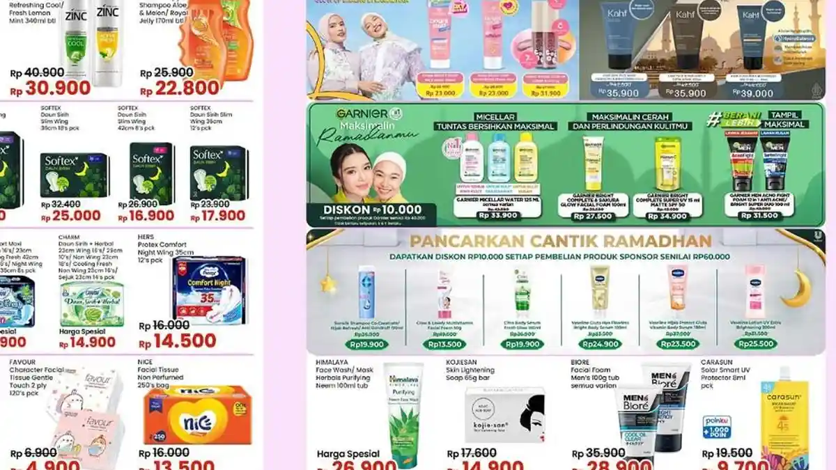 Promo JSM Ramadhan di Indomaret 24-28 Maret 2024: Carasun UV Protector Rp9.700 Softex Rp16.900