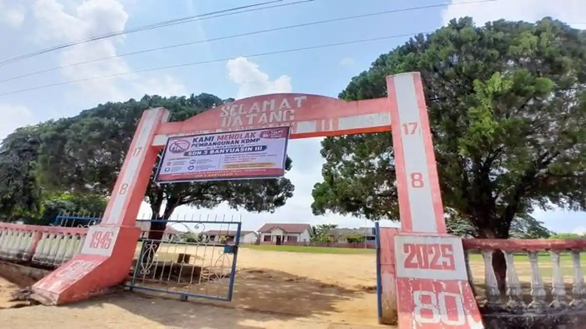 Pembangunan Koperasi Merah Putih di Halaman SDN 3 Banyuasin III Diprotes Pihak Sekolah dan Warga
