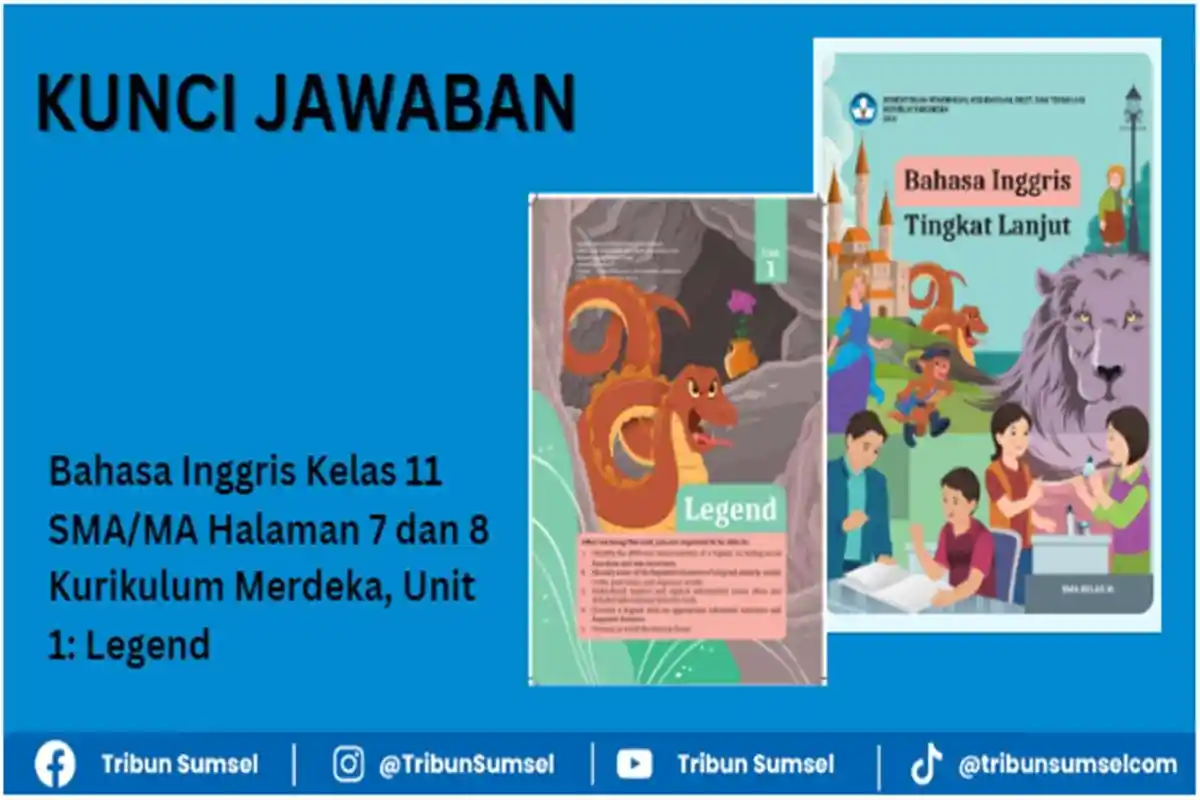 Kunci Jawaban, Bahasa Inggris Kelas 11 SMA Halaman 7 dan 8 Kurikulum Merdeka, Unit 1: Legend