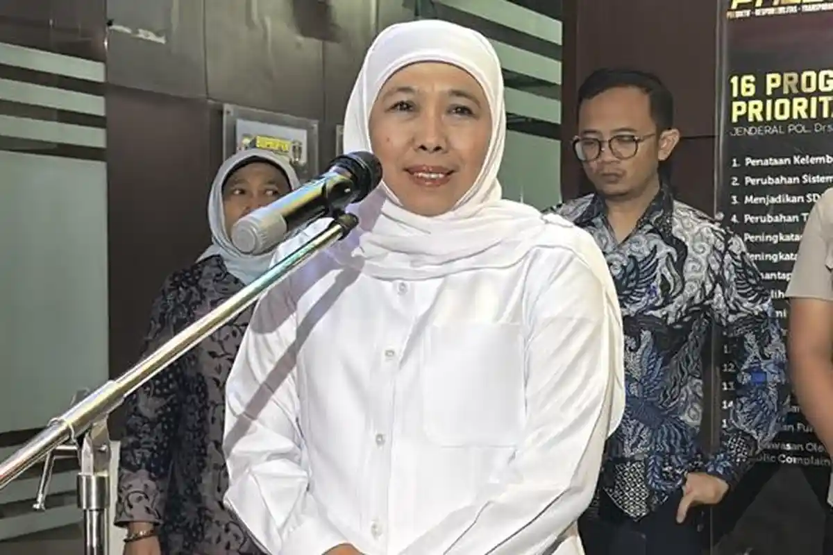 Pernyataan Gubernur Khofifah Setelah 7 Jam Diperiksa KPK di Polda Jatim