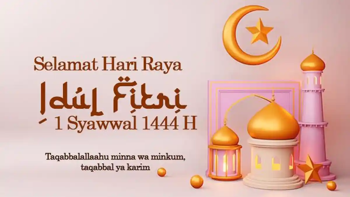 25 Rekomendasi Poster Gambar Selamat Idul Fitri 2023, Cocok buat Update Status WhatsApp, FB dan IG
