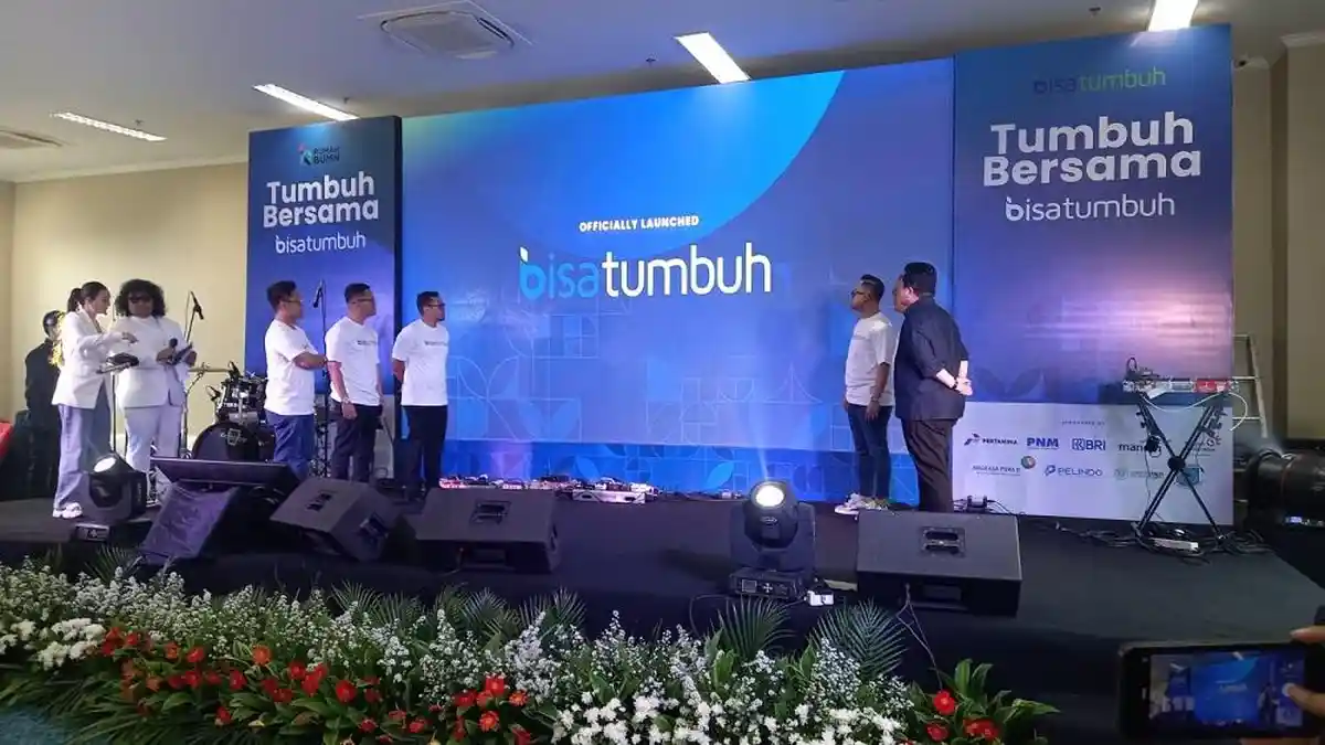 Erick Thohir Resmikan Kolaborasi Rumah BUMN dengan Agregator UMKM Bisa Tumbuh