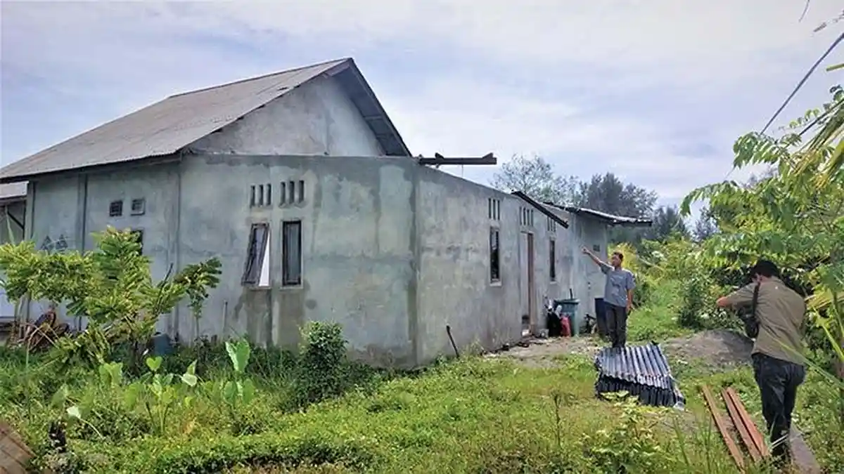 Puting Beliung Obrak-abrik Rumah Warga di Aceh Barat