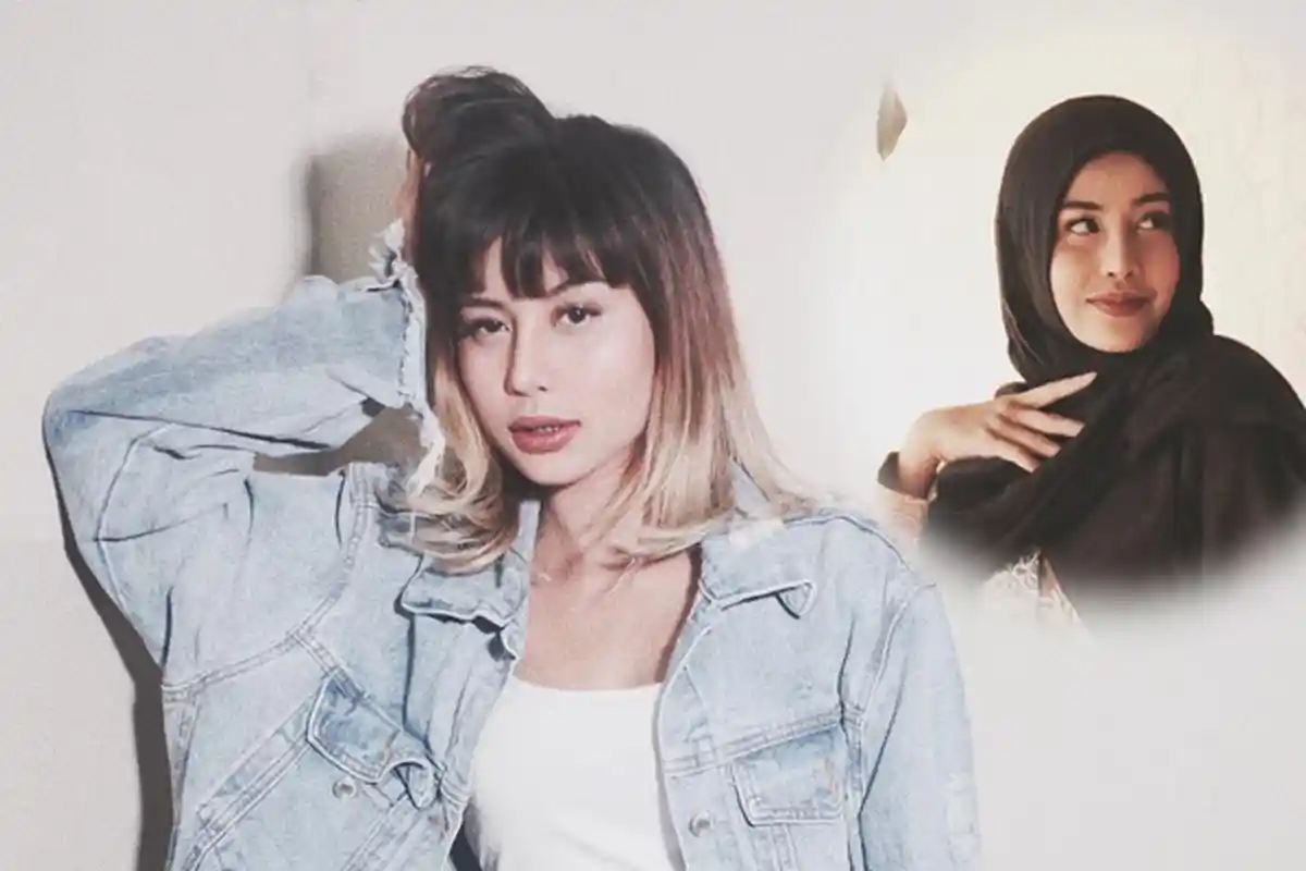 Tak Umbar Aurat, Awkarin Kenakan Gamis dan Hijab Hingga Buat Netizen Terkagum!