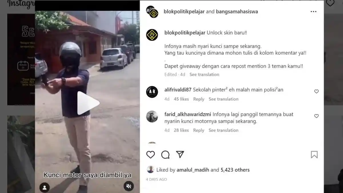 Viral Video Intel Diintimidasi Gerombolan Pemuda: Saya Polisi, Kunci Motor Saya Diambil Ya