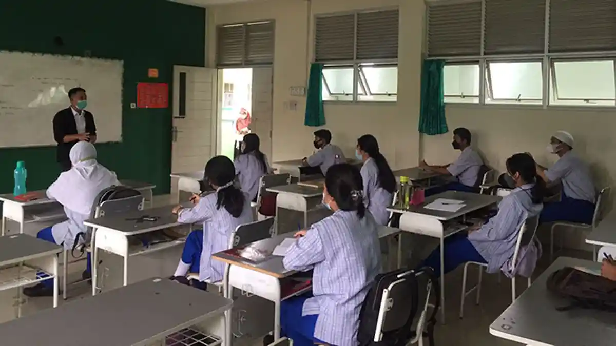HARI PERTAMA Belajar Tatap Muka, SMA Negeri 1 Pontianak Terapkan Ganjil Genap