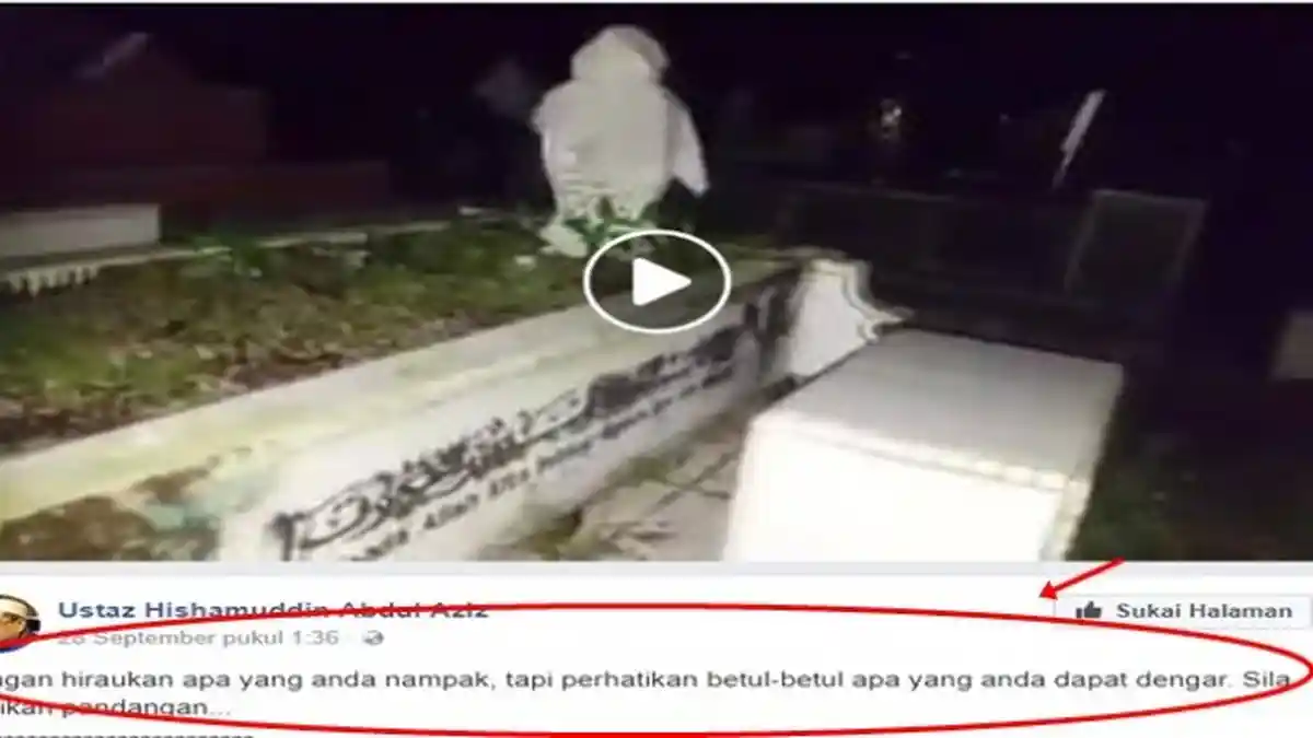 Rekaman Video Suasana Kuburan Malam Hari, Suara-suara Ini Bikin Merinding
