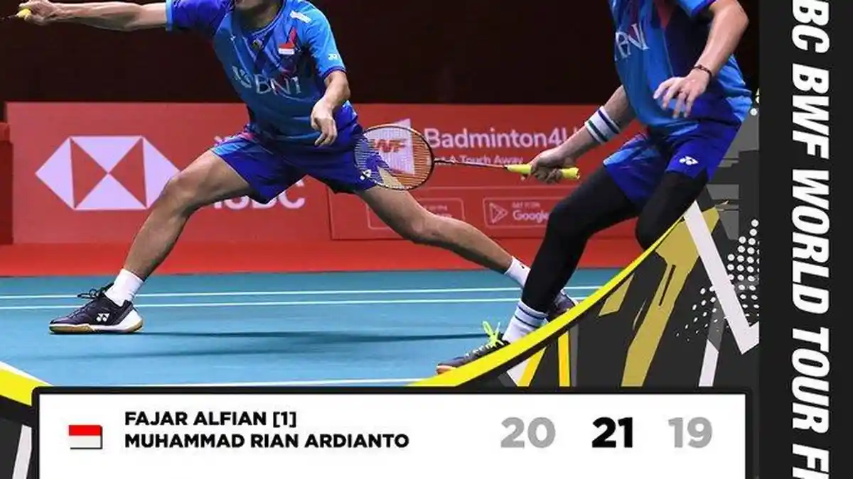 Hasil Pertandingan BWF World Tour Final 2022 Hari Ini, Fajar Rian Tumbang All Indonesian Final Pupus