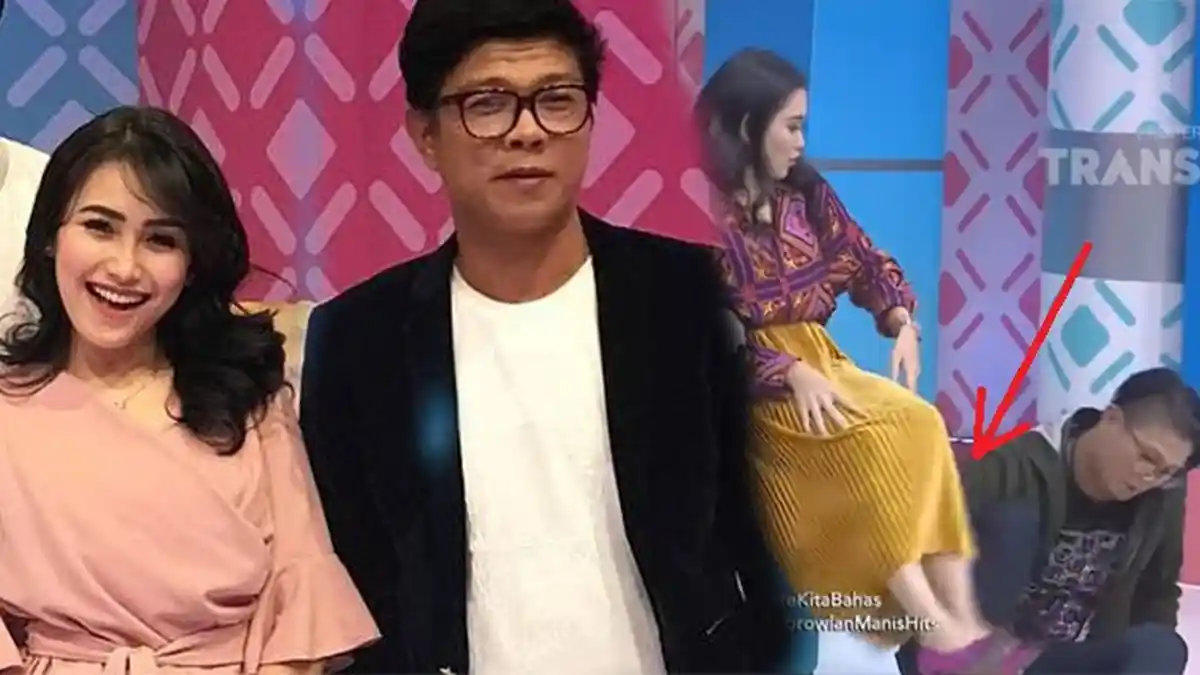 Video Ayu Ting Ting Tendang Andika Gegara Kakinya Disentuh, Benarkah Babang Tamvan Tidak Sopan?