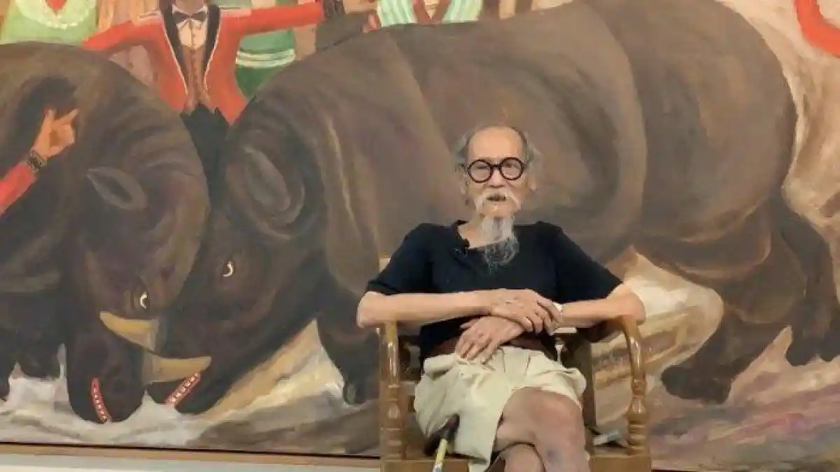 PROFIL Maestro Lukis Djoko Pekik Meninggal Usia 86 Tahun, Lukisan Berburu Celeng Kritik Era Soeharto