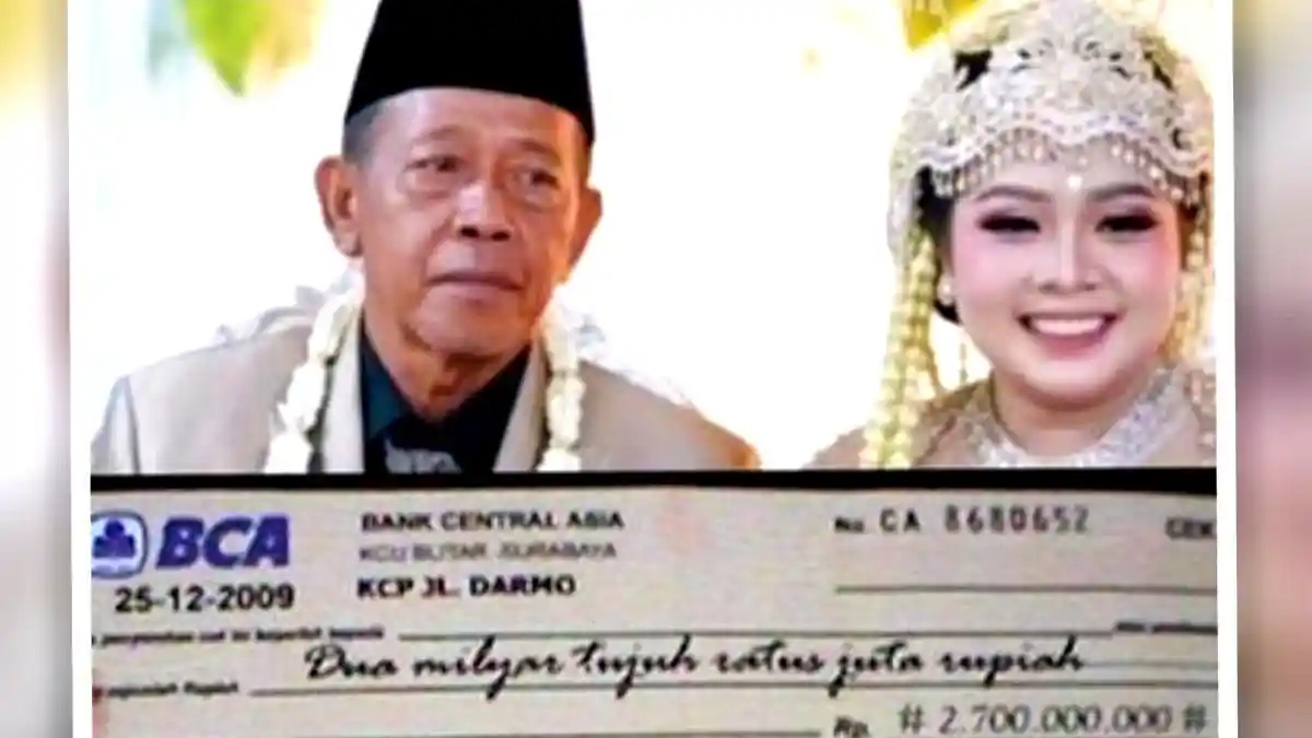 TERUNGKAP Asal Usul Cek Mahar Rp3 Miliar, Mbah Tarman Ngaku Dikasih Orang, Tak Tahu Asli atau Palsu