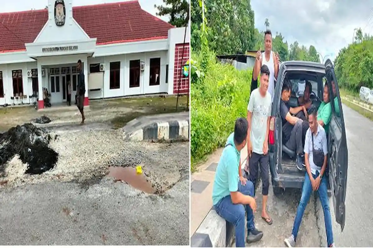 Teminabuan Kondusif Pasca Pengerusakan, Polisi Berpakaian Preman Jaga Kantor KPU Sorong Selatan