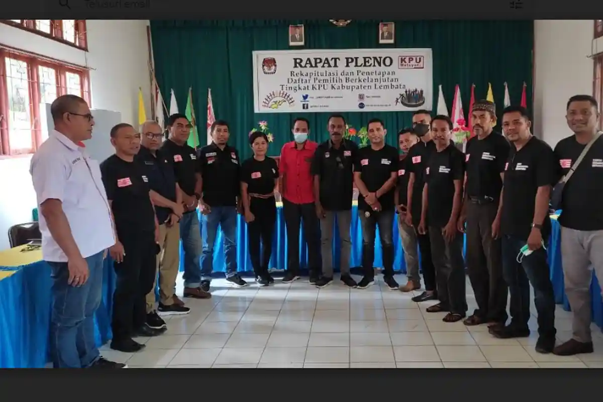 Partai Kebangkitan Nusantara Sambangi Kantor KPU Lembata