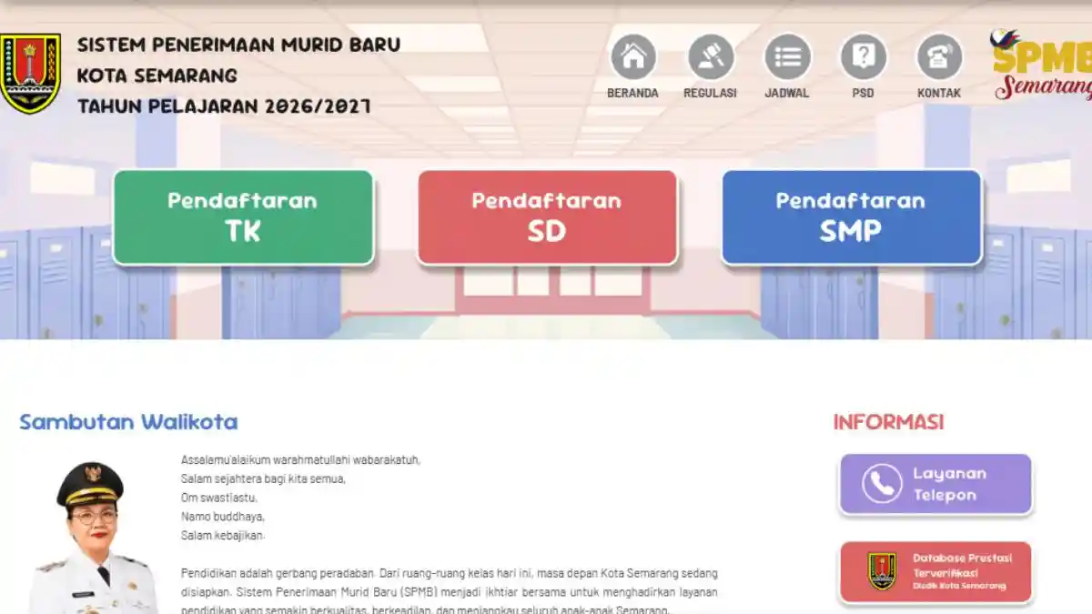 Tata Cara Daftar SPMB Kota Semarang SMP 2026, Siapkan NIK dan Tanggal Lahir CMB - Tribunnews.com