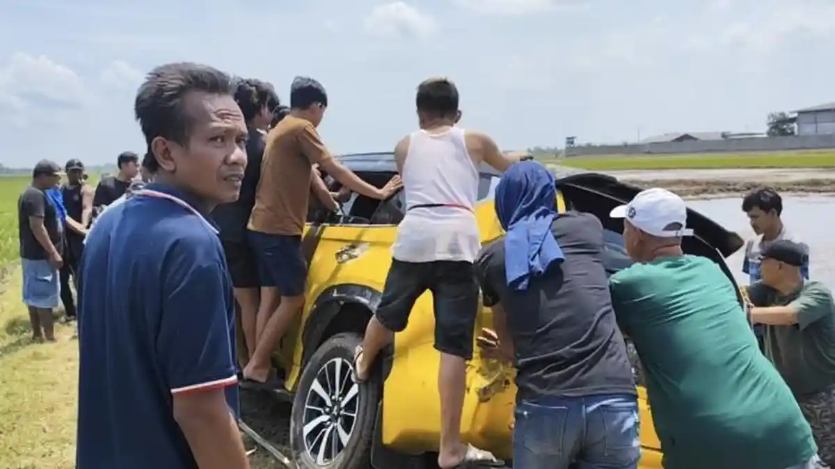 Pajero Nyungsep di Sawah Pati, Sopir Ngaku Antar Kuntilanak, Warga Bilang Pemandu Karaoke