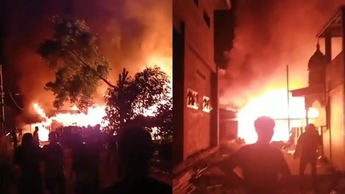Korsleting Listrik, Empat Rumah dan Sarang Burung Walet di Kota Bangun Kukar Terbakar