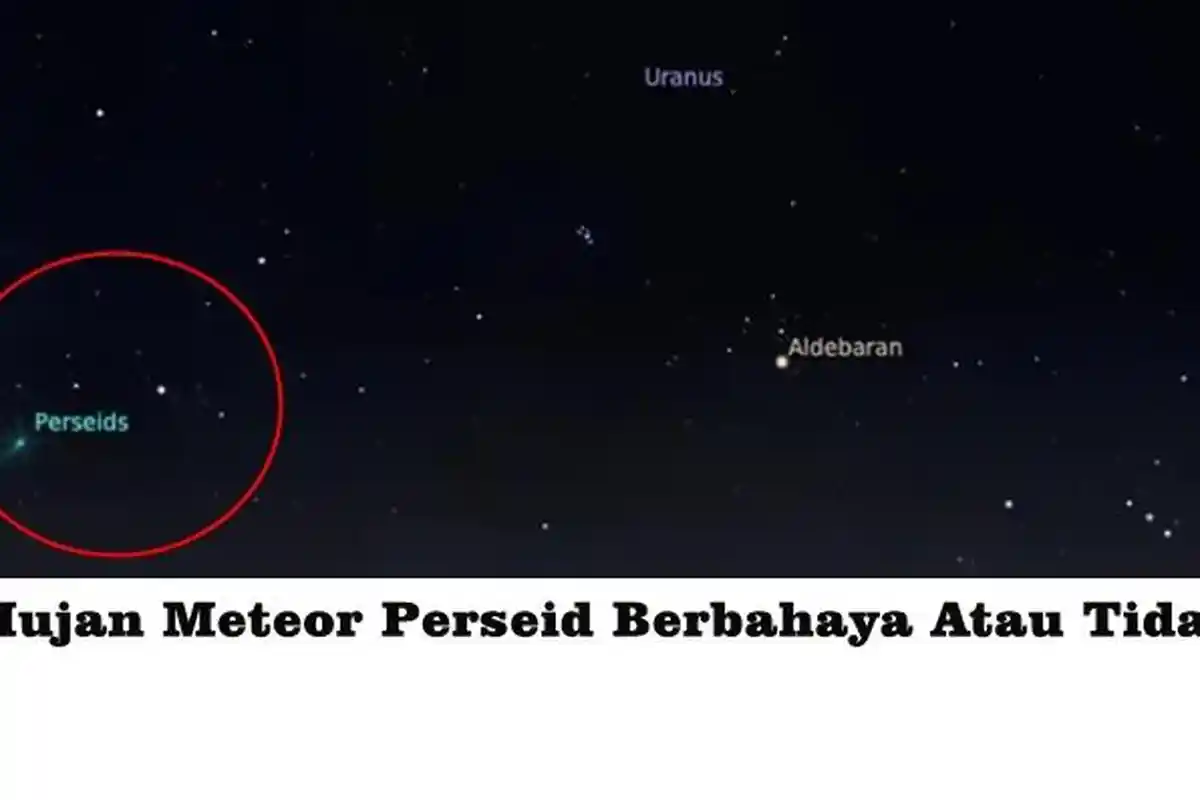 Apakah Hujan Meteor Nanti Malam 13 Agustus 2023 Bahaya atau Tidak, Ini Penejelasan Lengkapnya