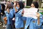 Demo BBM, Mahasiswa Unisba Geruduk Gedung DPRD Jabar