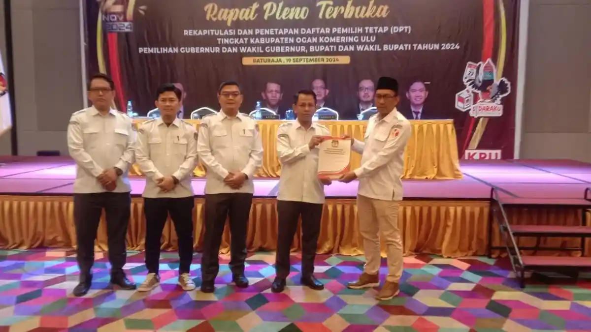KPU OKU Tetapkan Dua Pasangan Calon Ikut Pilkada 2024, Ada Teddy-Marjito dan Yudi-Yenni