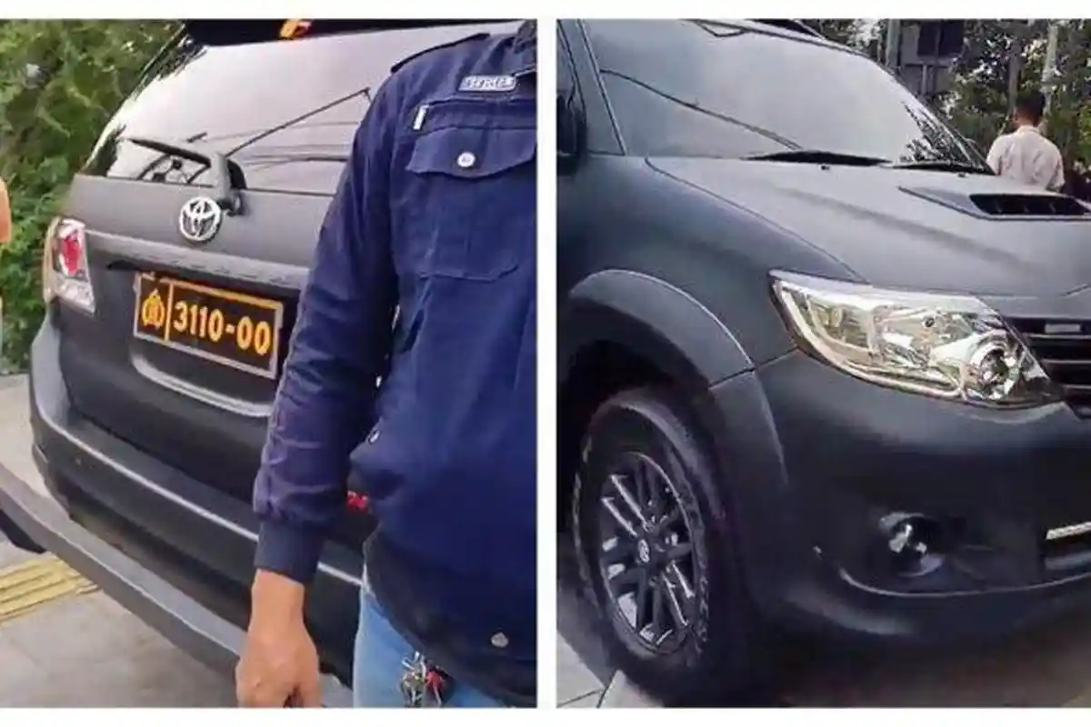 Viral Aksi Ugal-ugalan Mobil Dinas Polri Tabrak Pengendara Motor, Sempat Ingin Kabur tapi Gagal