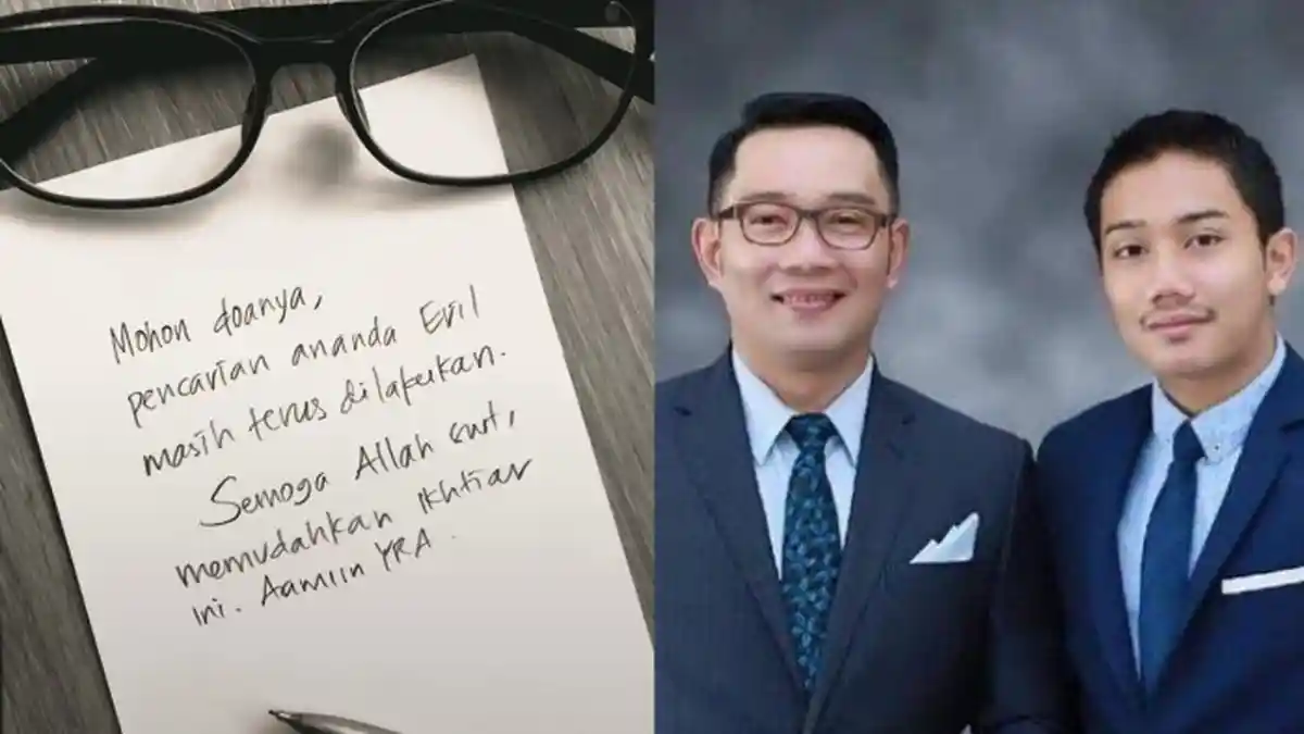 Terus dalam Pencarian, Ridwan Kamil Tulis Pesan Tulus di Atas Kertas untuk Emmeril: 'Mohon Doanya'