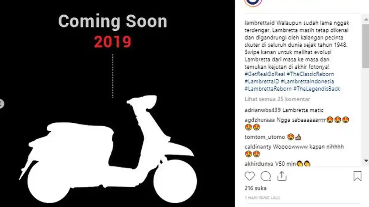 Siap-siap, Skutik Lambretta Siap Meluncur Bulan Depan