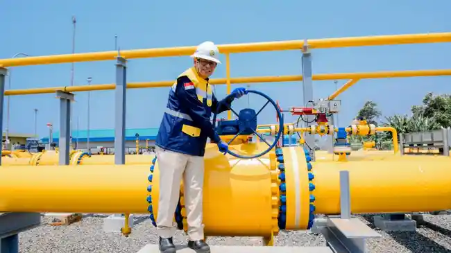 Resmikan Pengaliran Gas Perdana Pipa Cisem 2, Wamen Yuliot: Perkuat Energi Nasional