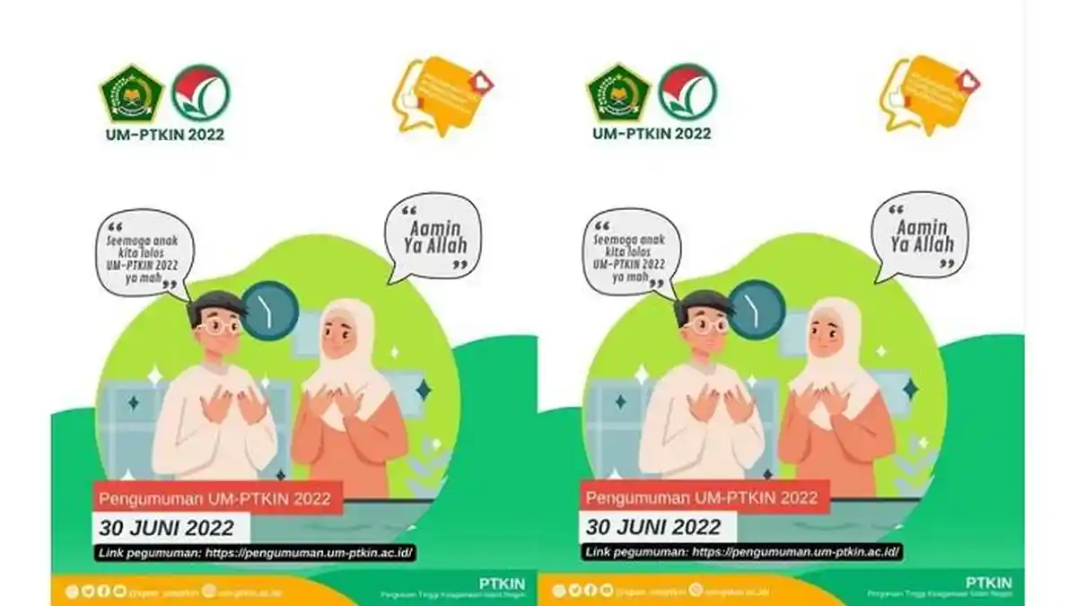 Link Pengumuman UM-PTKIN 2022 dan Cara Cek Hasilnya Siang Ini Pukul 13.00 WIB
