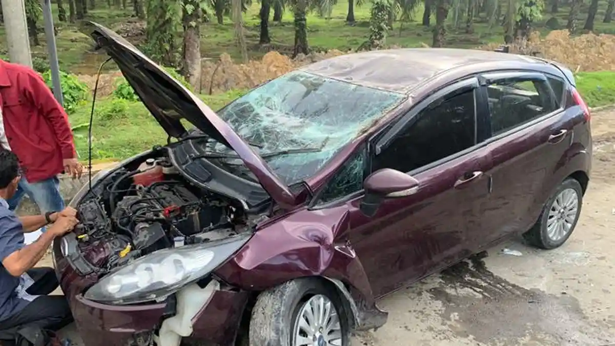 Tabrak Lubang, Mobilnya Terguling di Aceh Tamiang, Begini Kondisi Ayah dan Anak Asal Aceh Tengah