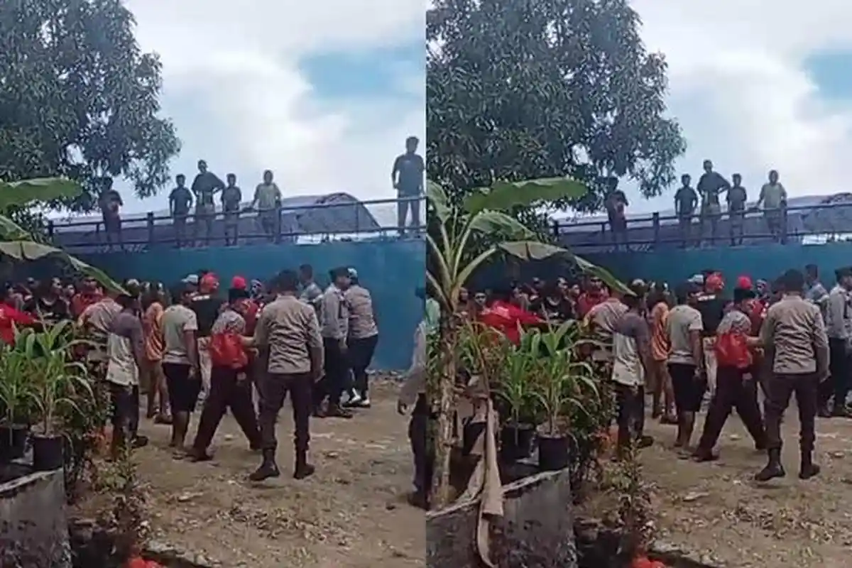 BREAKING NEWS: Gegara Ini Simpatisan Paslon 2 dan Paslon 3 di Halmahera Tengah Adu Jotos
