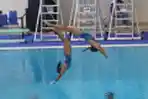 Aksi Atlet Papua Tampil di Final Synchro Menara Putri