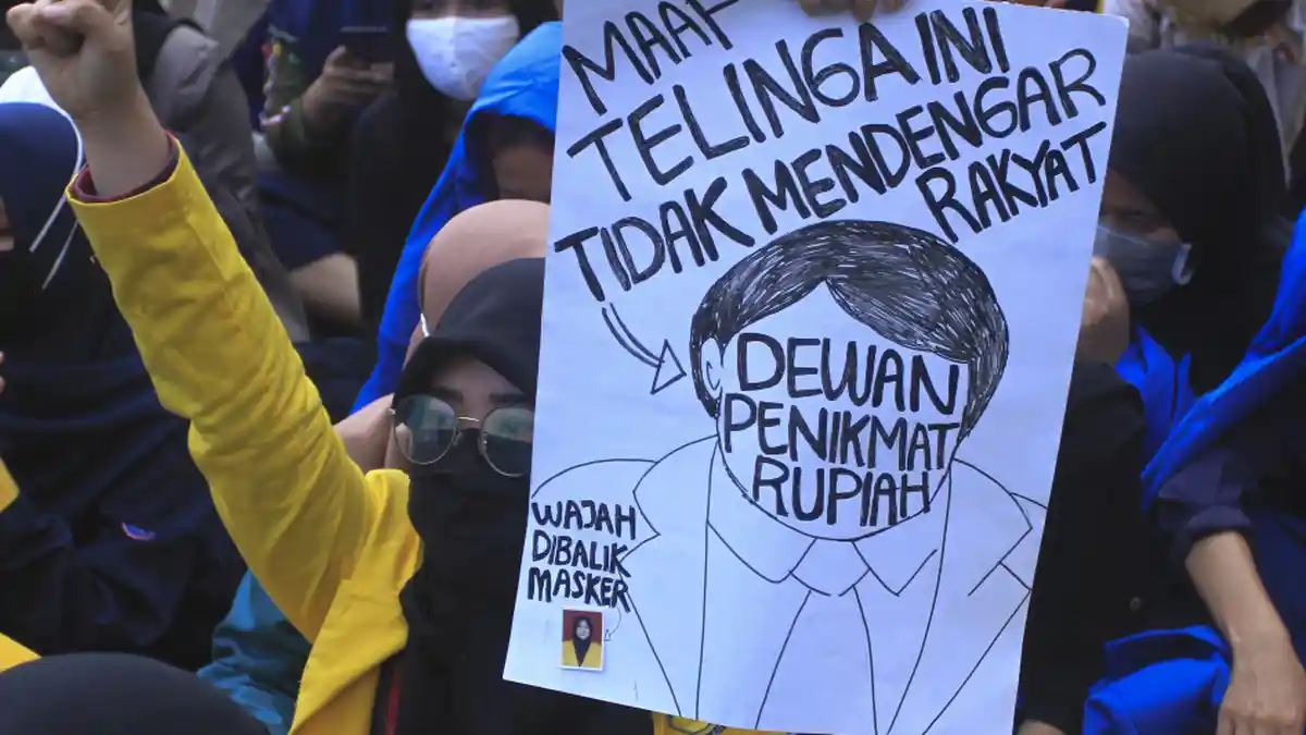 Demo UU Cipta Kerja Omnibus Law Mahasiswa Bakal Dapat Nilai A, Diumumkan Via Facebook