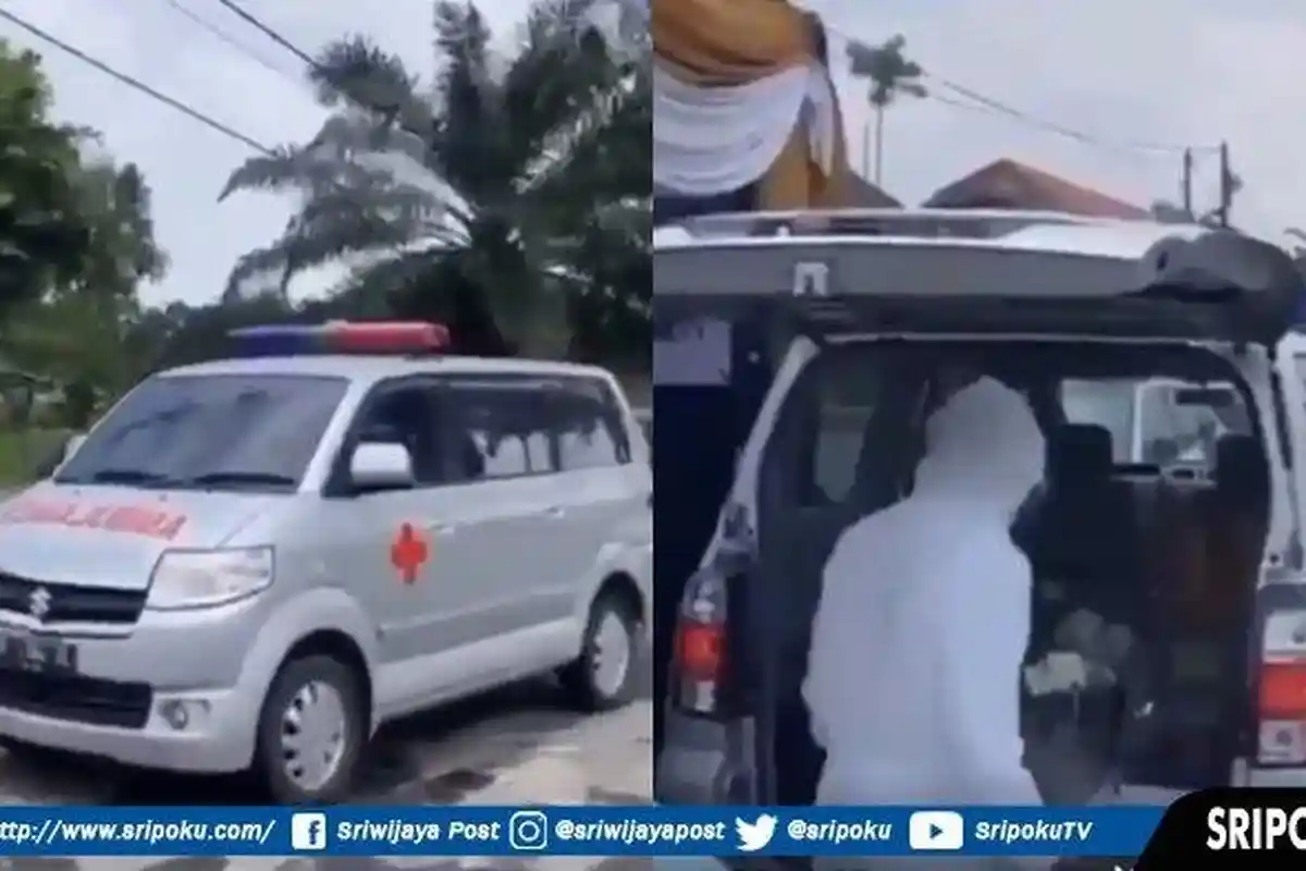Viral Ambulans dan Orang Berbaju Hazmat Bawa Hantaran Pernikahan di Palembang, Kena Sanksi Dinkes