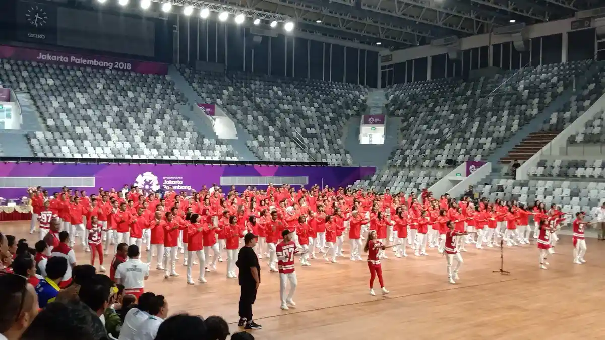Kontingen Tim Indonesia DIkukuhkan di Istora Senayan