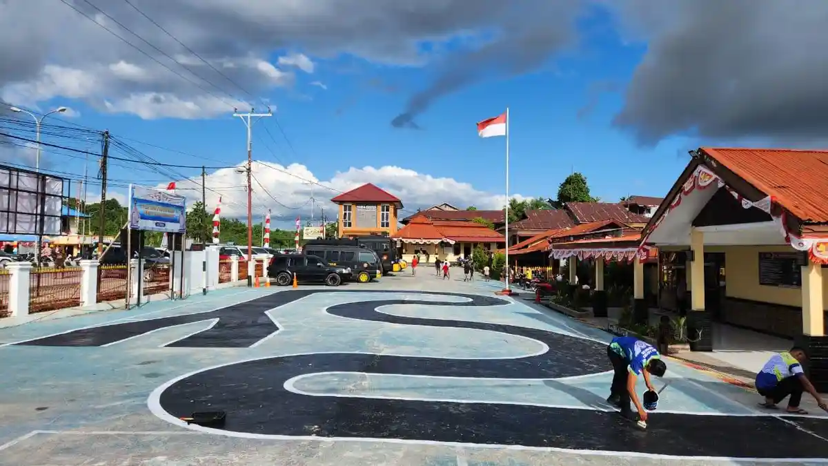 Polres Sorong Selatan Hilangkan Uji Praktek SIM C Angka 8 dan Zig-zag