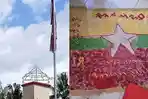 Bendera Bintang Lima Berkibar di Taman Makam Pahlawan Sinjai